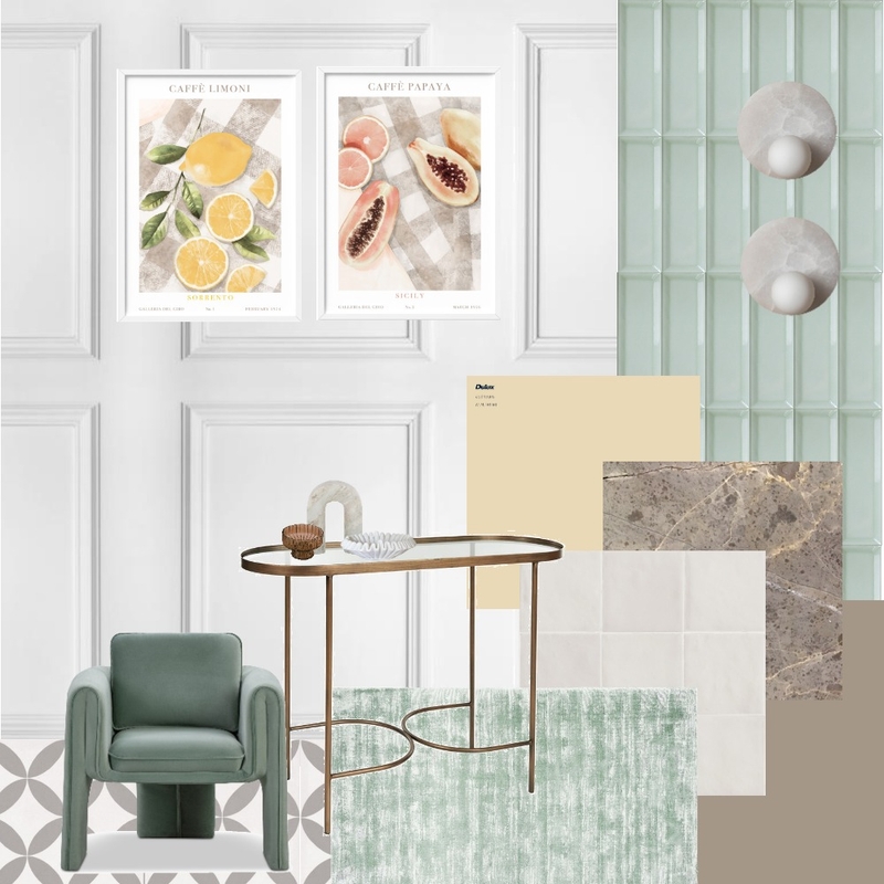 Minty Fresh Hallway Mood Board by Studio Smith Interiors on Style Sourcebook