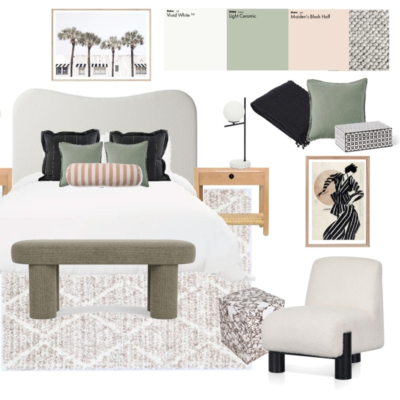 Luxe Bedroom Mood Board by Eliza Grace Interiors on Style Sourcebook