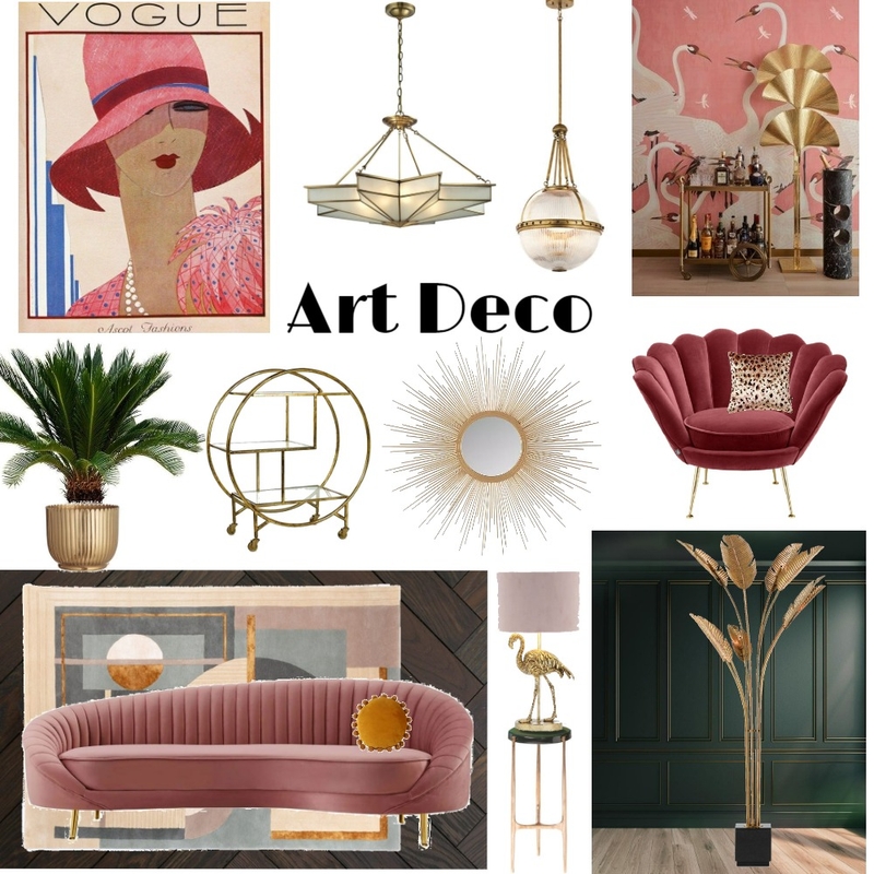 Art Deco Moodboard Mood Board by Amara_Designs on Style Sourcebook