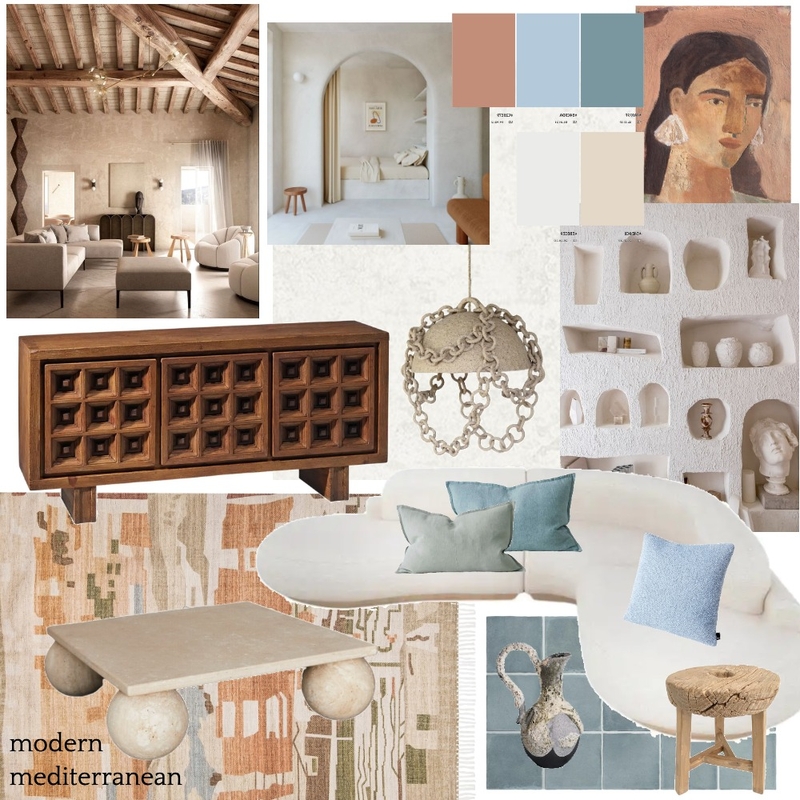 modern mediterranean Mood Board by kelseyannlinehan@gmail.com on Style Sourcebook