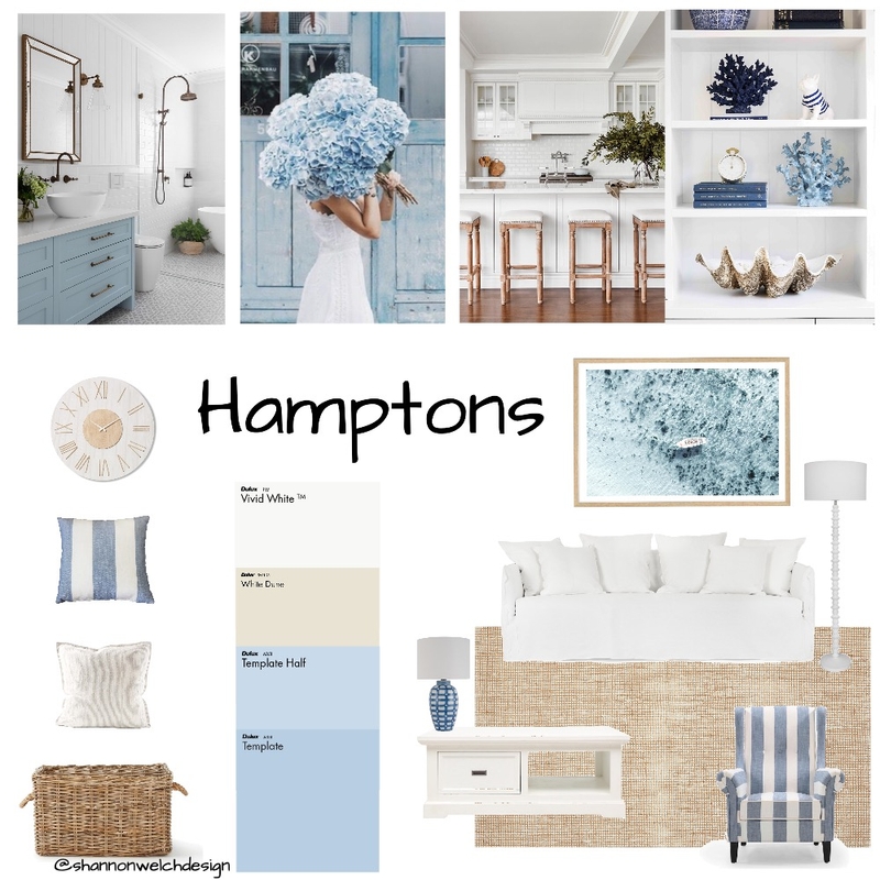 Hamptons by Shannon Welch Design Mood Board by Shannon Welch Design on Style Sourcebook