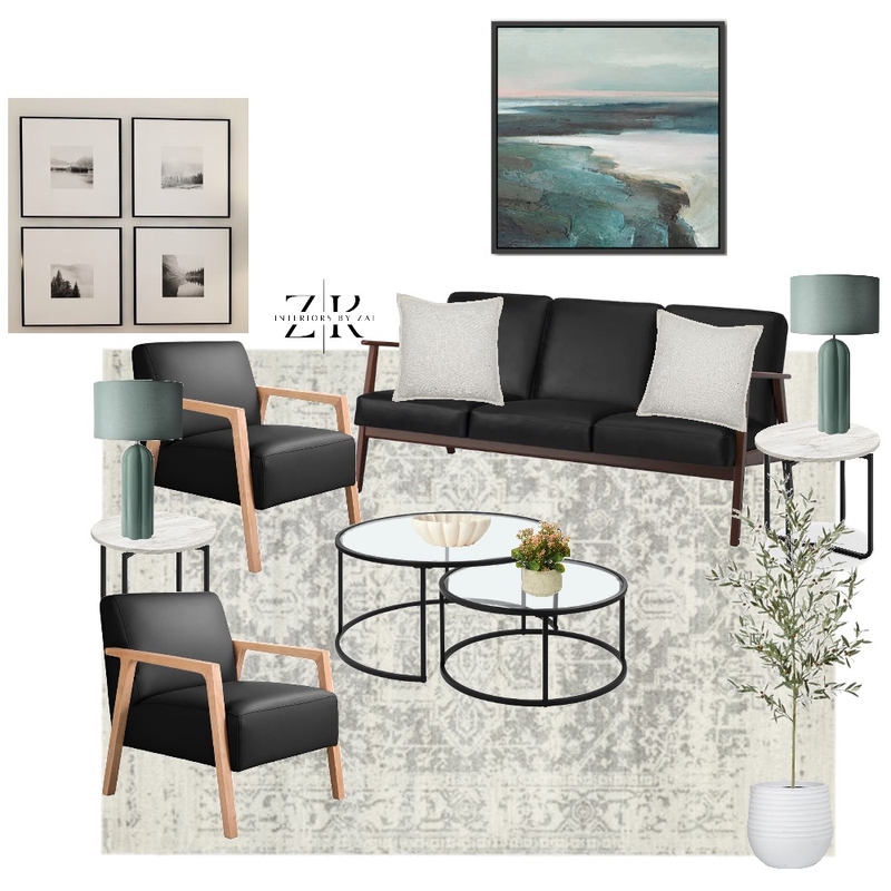 70s living room Mood Board by Interiors By Zai on Style Sourcebook