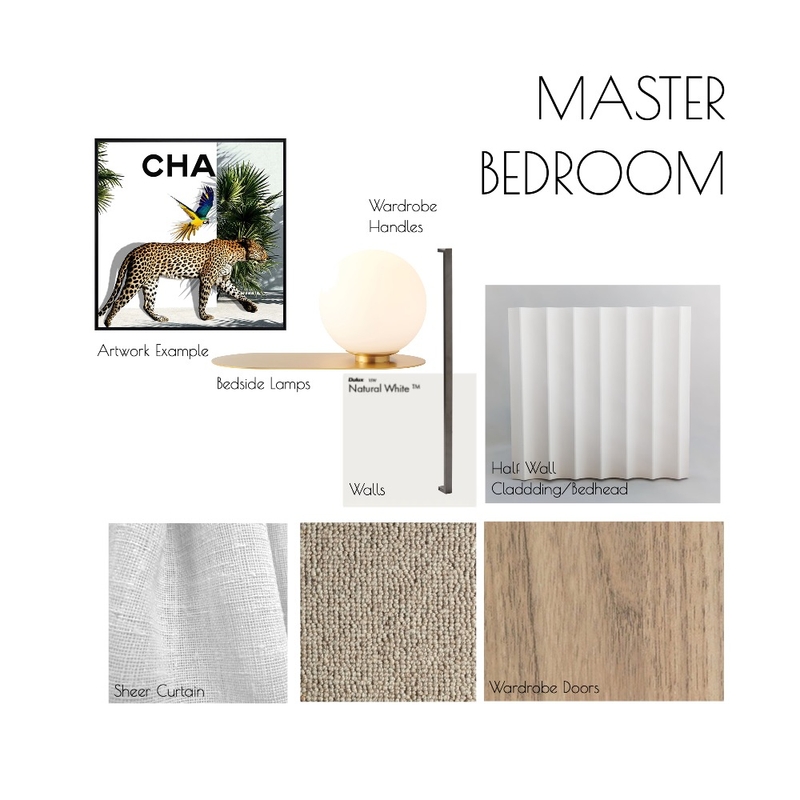 Master Mood Board by Boutique Yellow Interior Decoration & Design on Style Sourcebook