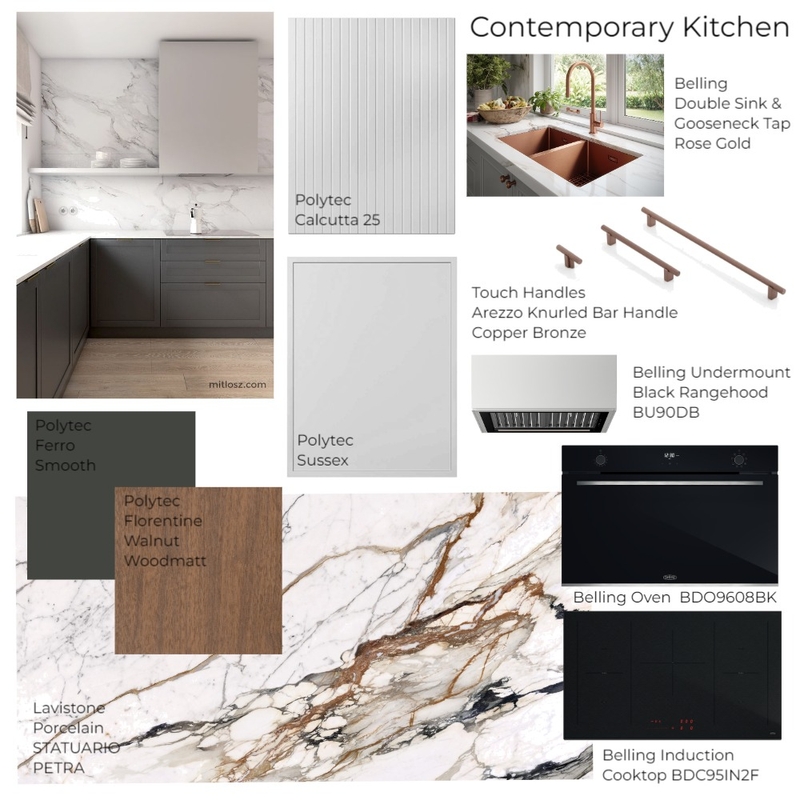 Pakenham Showroom - Contemporary Kitchen Mood Board by Two Wildflowers on Style Sourcebook