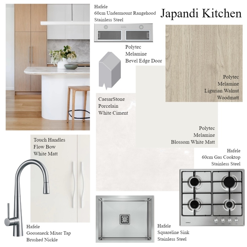 Pakenham Showroom - Japandi Kitchen Mood Board by Two Wildflowers on Style Sourcebook