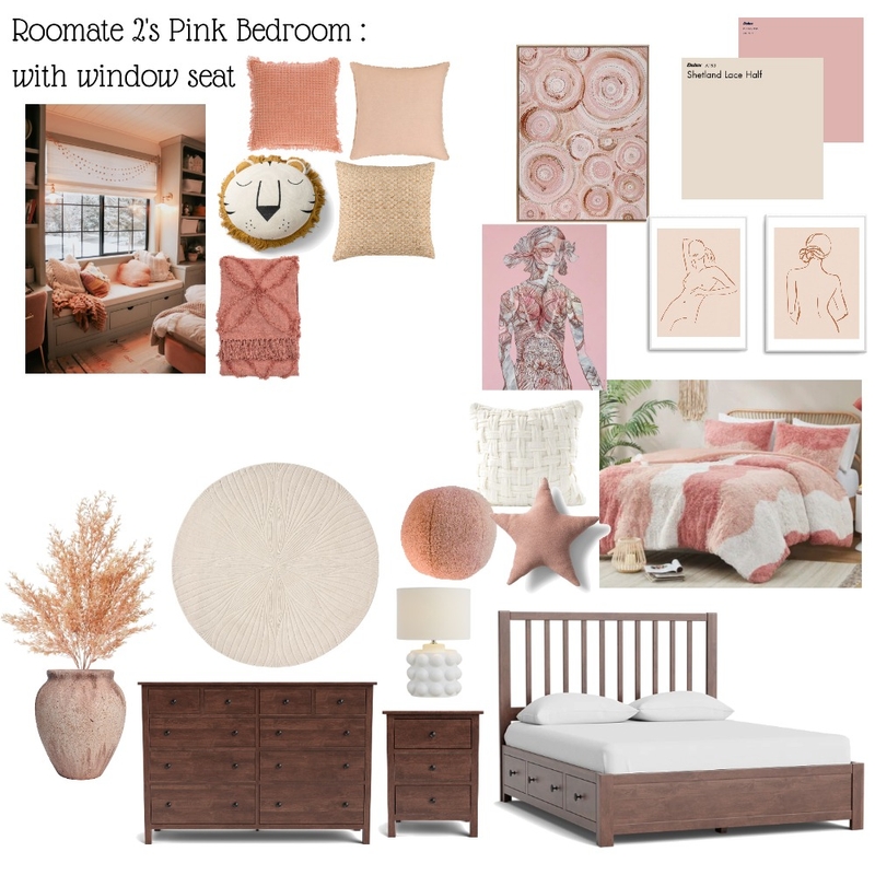 roomate 2 pink bedroom Mood Board by Beverly Zaske on Style Sourcebook