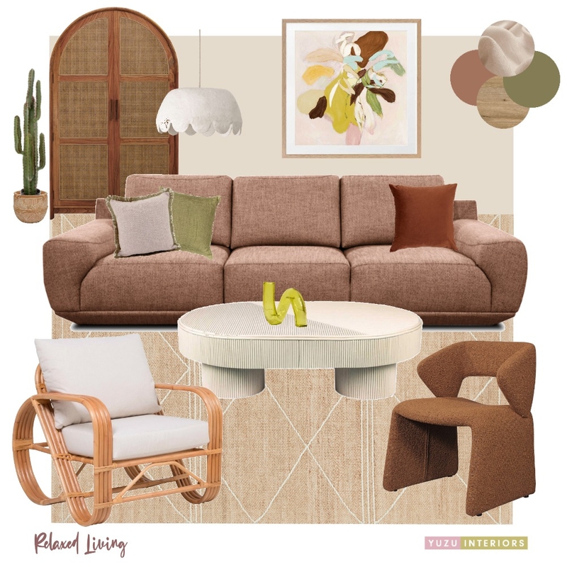 Relaxed Living Room Mood Board by Yuzu Interiors on Style Sourcebook