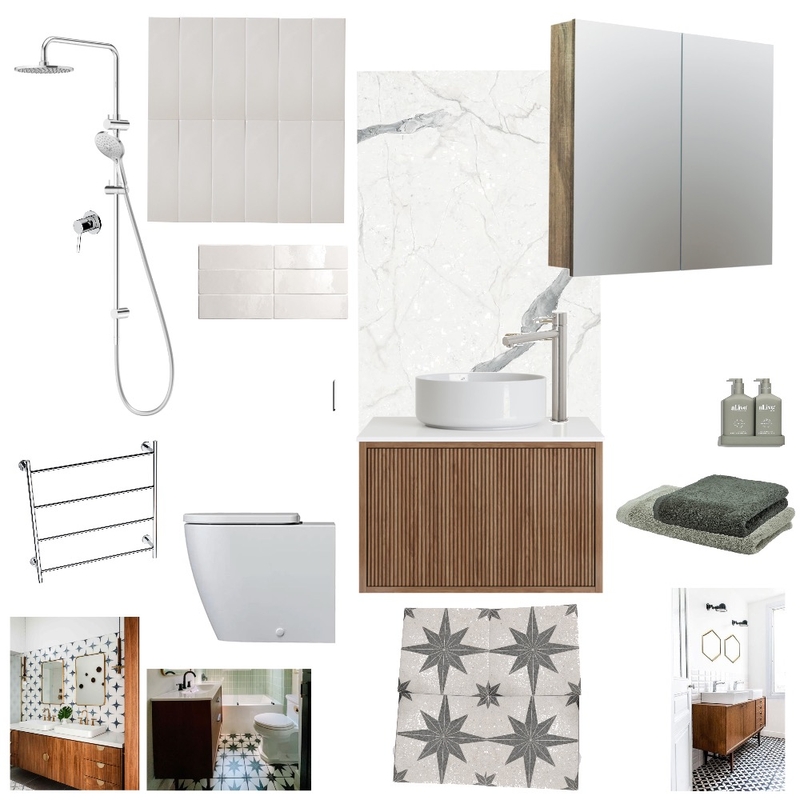 Eulo st ensuite mid century modern Mood Board by brigid on Style Sourcebook