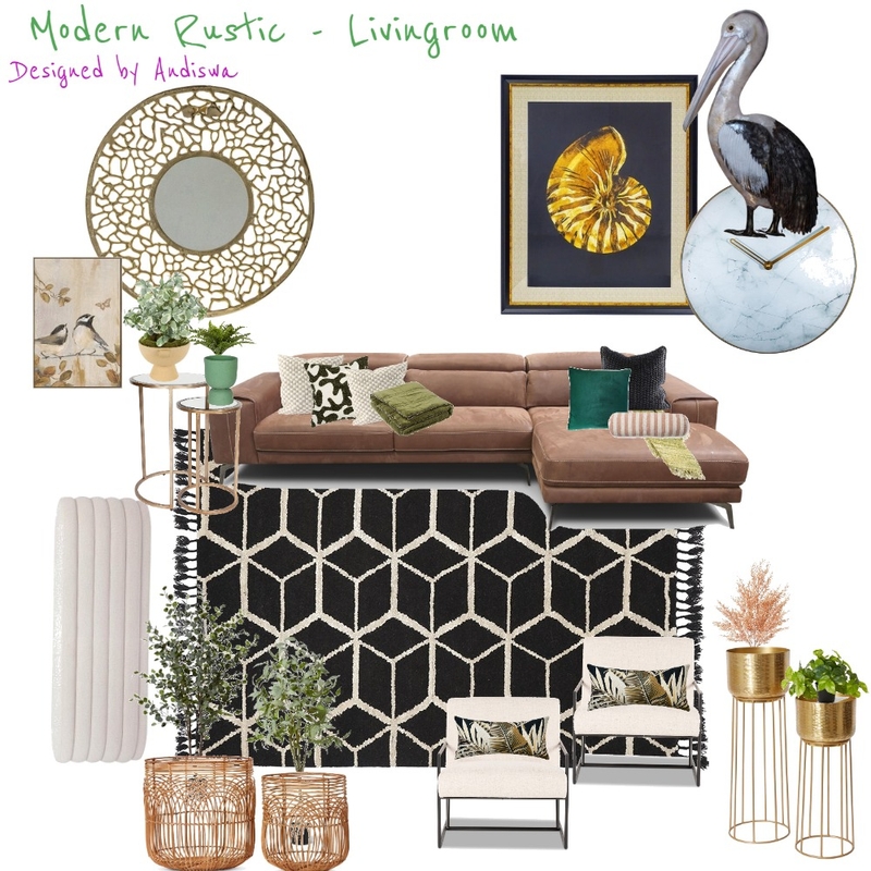 Livingroom - modern rustic - Andi - 19 Nov 2023 - #2 Mood Board by rulashea@gmailcom on Style Sourcebook