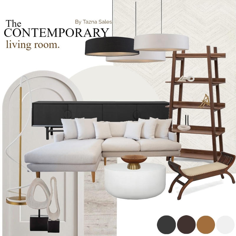 Contemporary living room. Mood Board by tazsal on Style Sourcebook