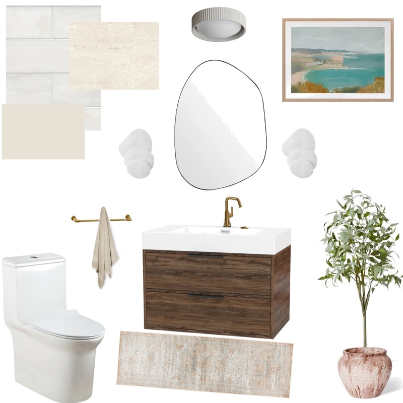 Module 9 Assignment: Watercloset Mood Board by soniap16 on Style Sourcebook