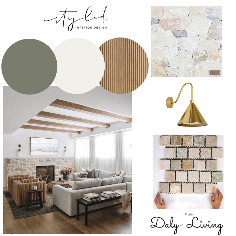 Daly - Living Mood Board by Styled Interior Design on Style Sourcebook