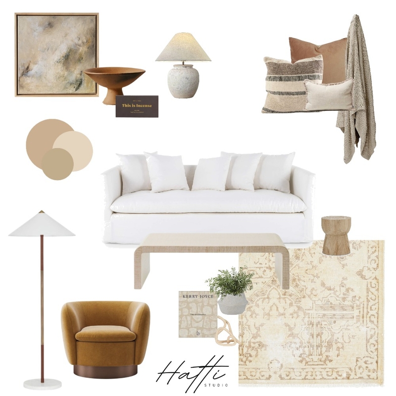 Calm Living Mood Board by Hatti Interiors on Style Sourcebook