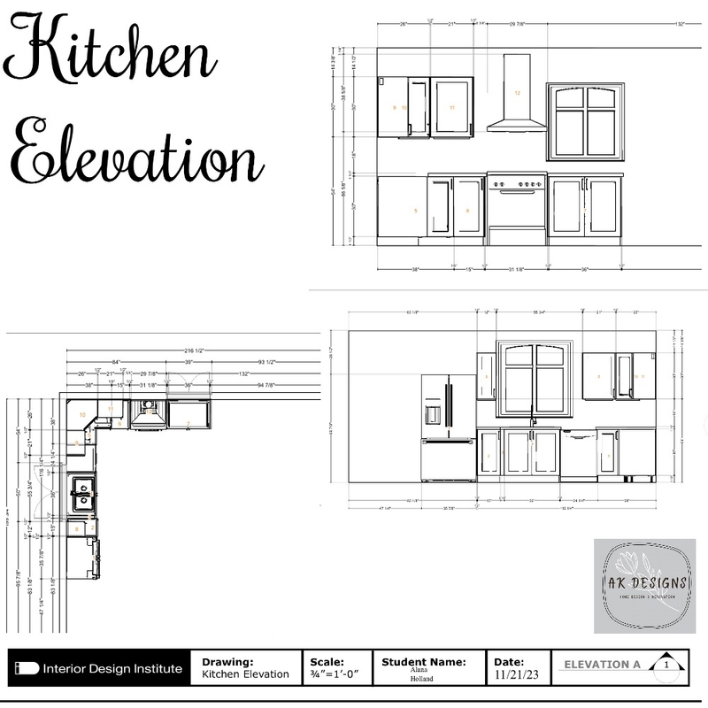 ‘Kitchen elevation Mood Board by alana2324 on Style Sourcebook