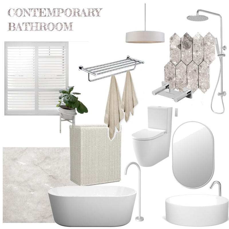 Contemporary Bathroom Mood Board by Nola on Style Sourcebook