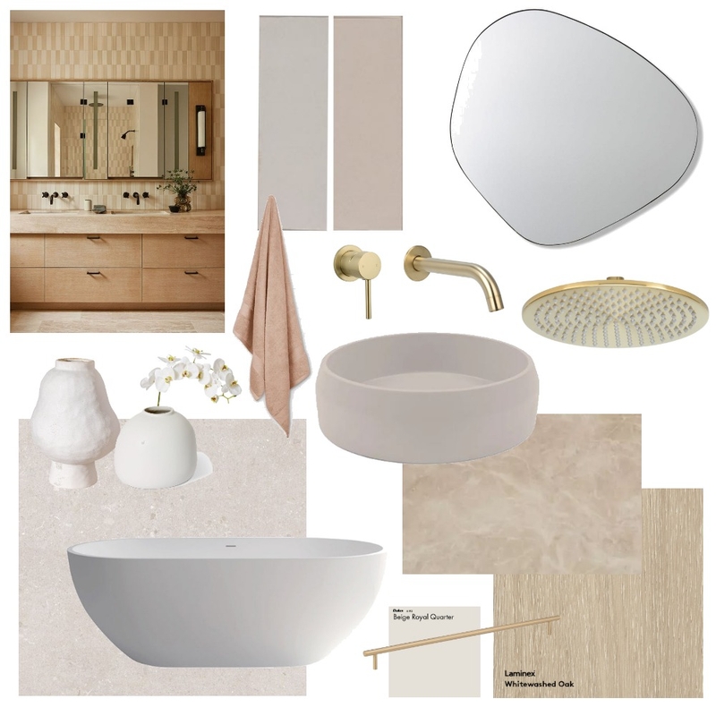 Tonal Coastal Bathroom Mood Board by Ecasey on Style Sourcebook