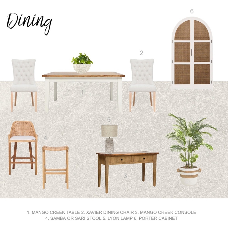 Dining 2 - Ann Alexander by Isa Mood Board by Oz Design on Style Sourcebook