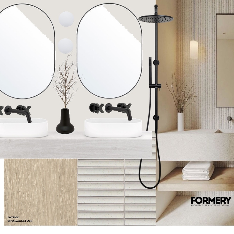 Japandi Ensuite Mood Board by Formery | Architect & Interior Designer Melbourne on Style Sourcebook