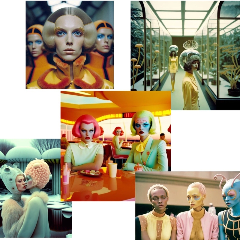 RETRO FUTURE Mood Board by Hotter on Style Sourcebook