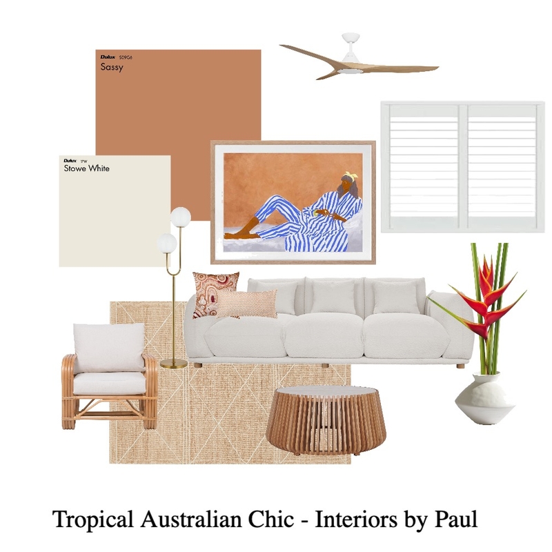 Tropical Australian Chic Mood Board by Interiors By Paul on Style Sourcebook