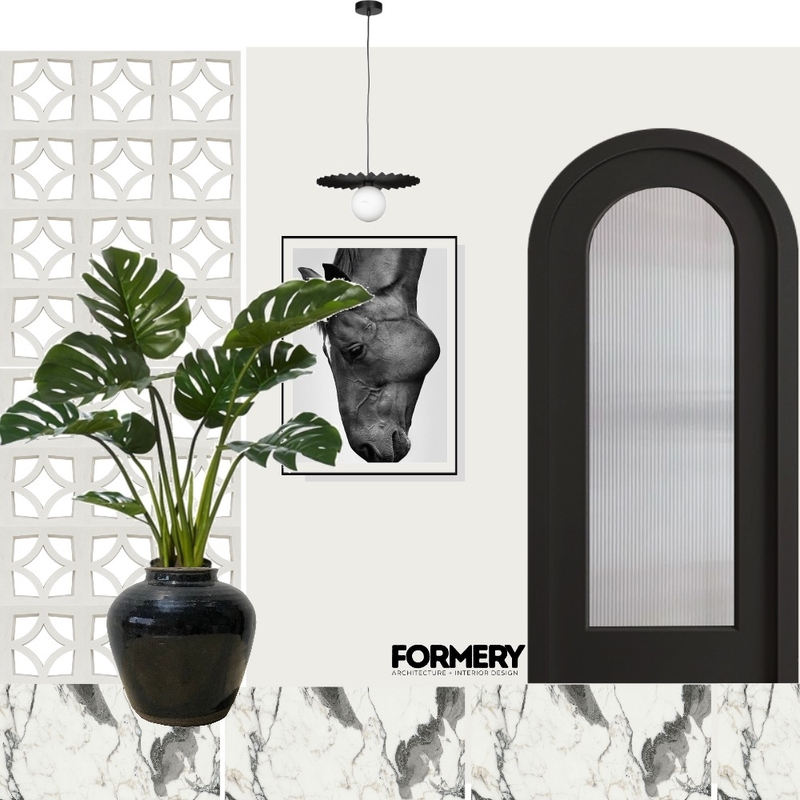 Monochromatic Entryway Mood Board by Formery | Architect & Interior Designer Melbourne on Style Sourcebook