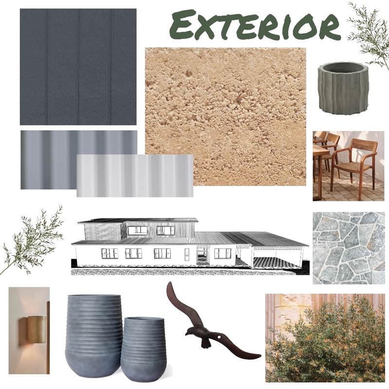 Earthen exterior Mood Board by Mella on Style Sourcebook