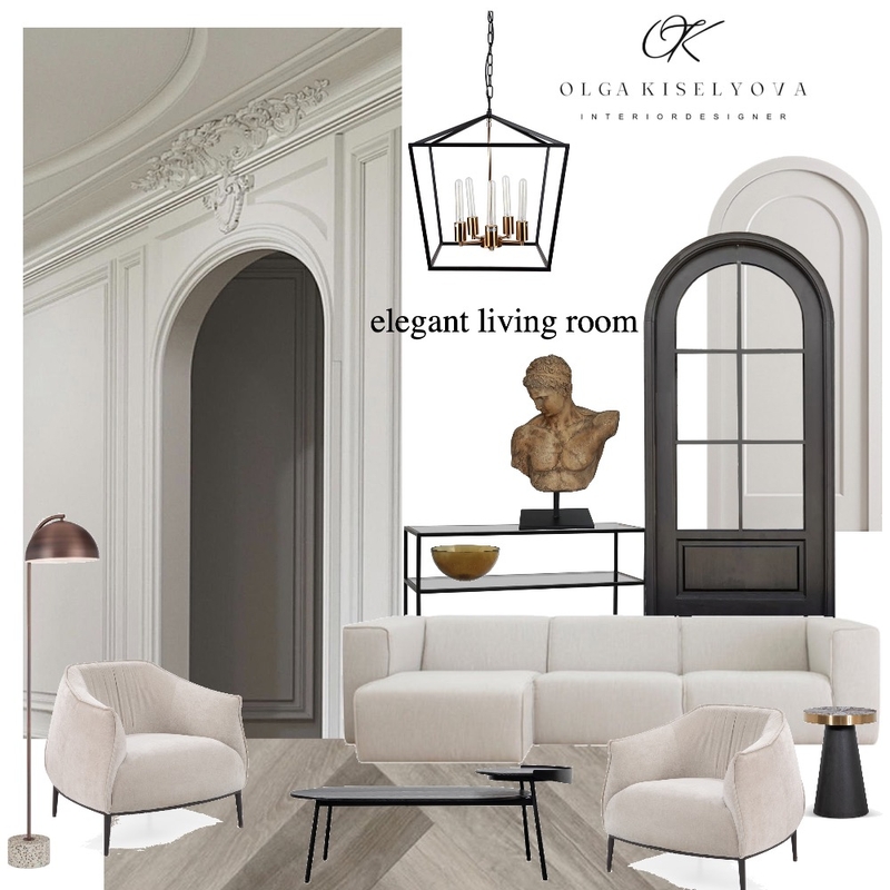 elegant living room Mood Board by Olga Kiselyova on Style Sourcebook