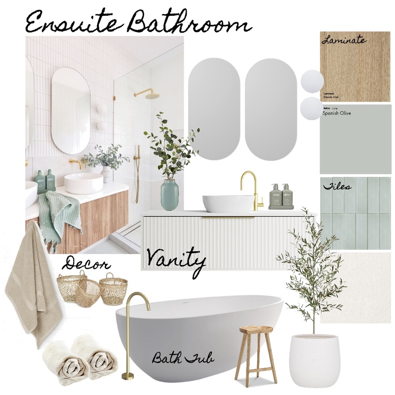 Ensuite Bathroom Mood Board by juliettebea on Style Sourcebook