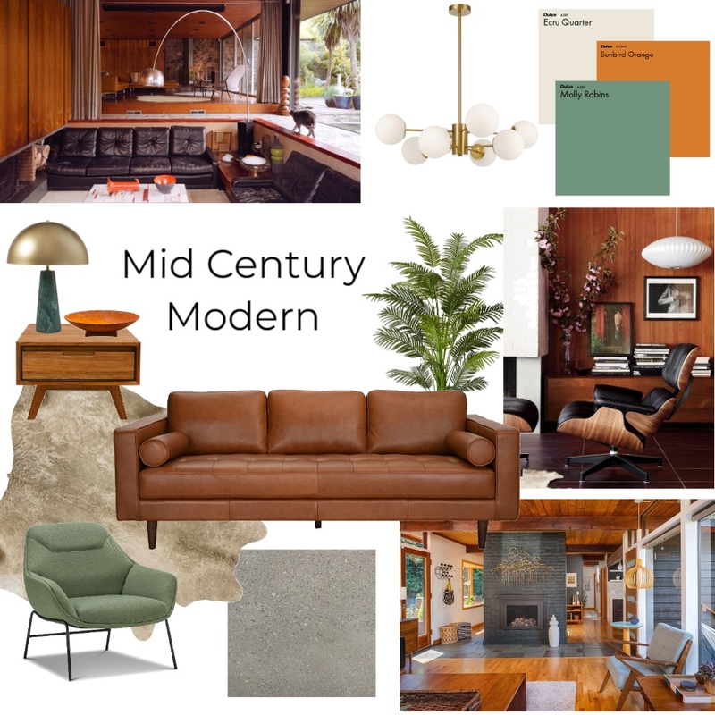 Mid Century Modern Mood Board by AlisonVesotsky on Style Sourcebook