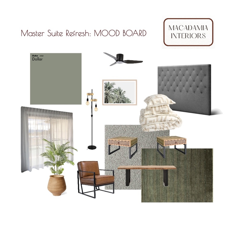 Heather Master Suite Refresh - Option 1.1 Mood Board by Casa Macadamia on Style Sourcebook