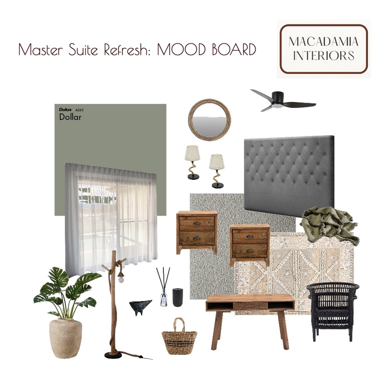 Heather Master Suite Refresh - Option 3.3 Mood Board by Casa Macadamia on Style Sourcebook