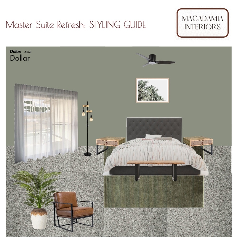 Heather Master Suite Refresh - Option 1 Mood Board by Casa Macadamia on Style Sourcebook