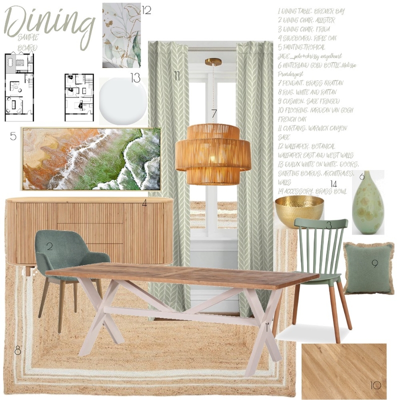 Sample board_Dining room_14_ Mood Board by manu' on Style Sourcebook