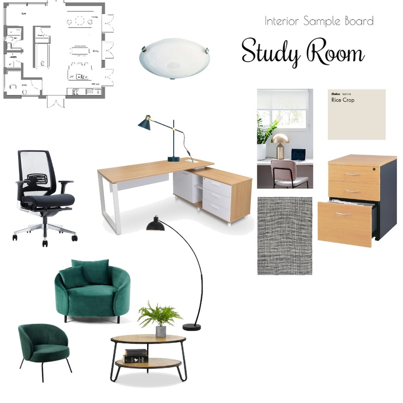Study-Room Mood Board by spacarro on Style Sourcebook