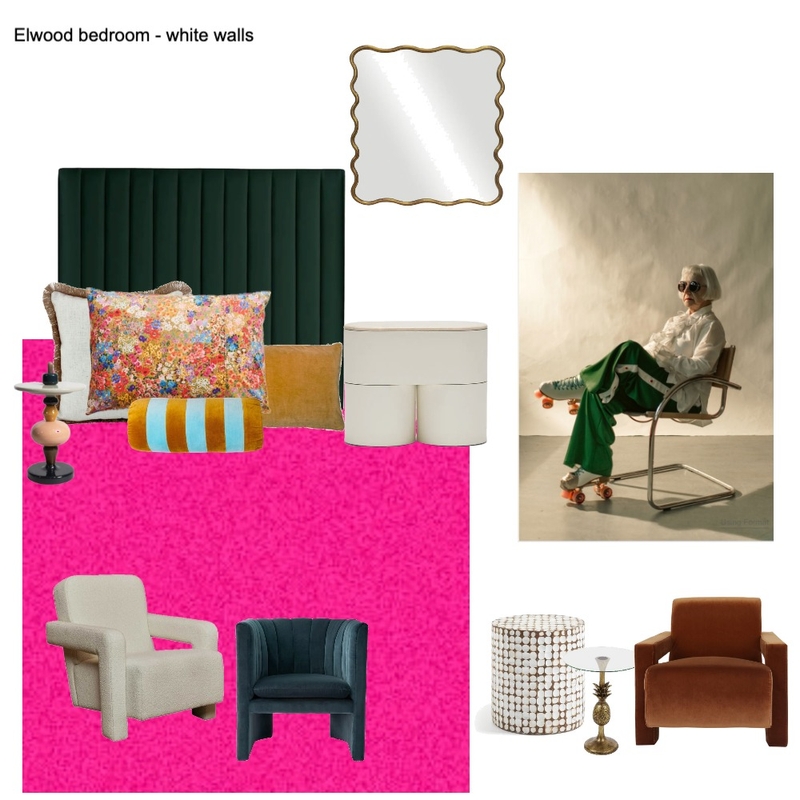 elwood bedroom white walls pink carpet Mood Board by Susan Conterno on Style Sourcebook