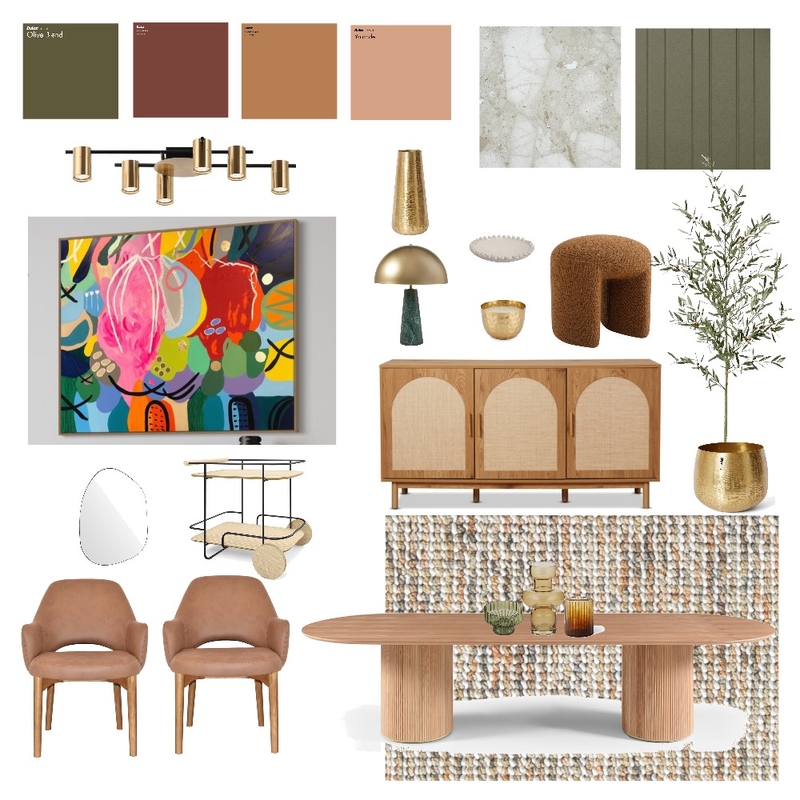 Let me style a room around this Joan Blond original artwork. Mood Board by The Interiors Assembly by Kelly Ferraro on Style Sourcebook