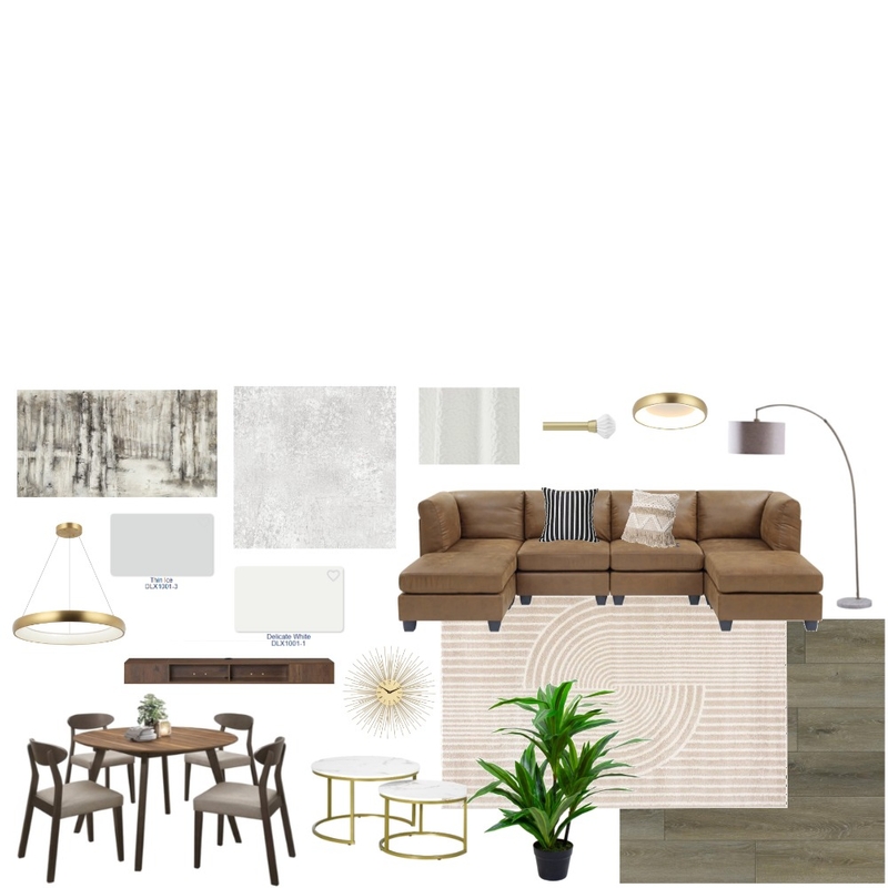 Living Room Sample Board Mood Board by AdesolaM on Style Sourcebook