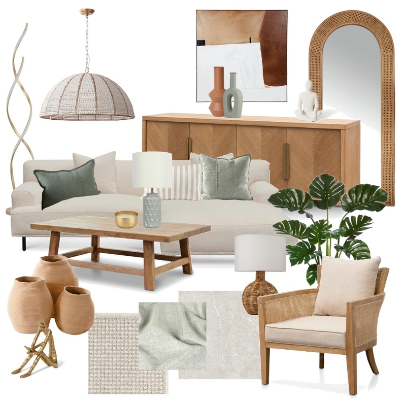 Natural living room Mood Board by Rayne on Style Sourcebook