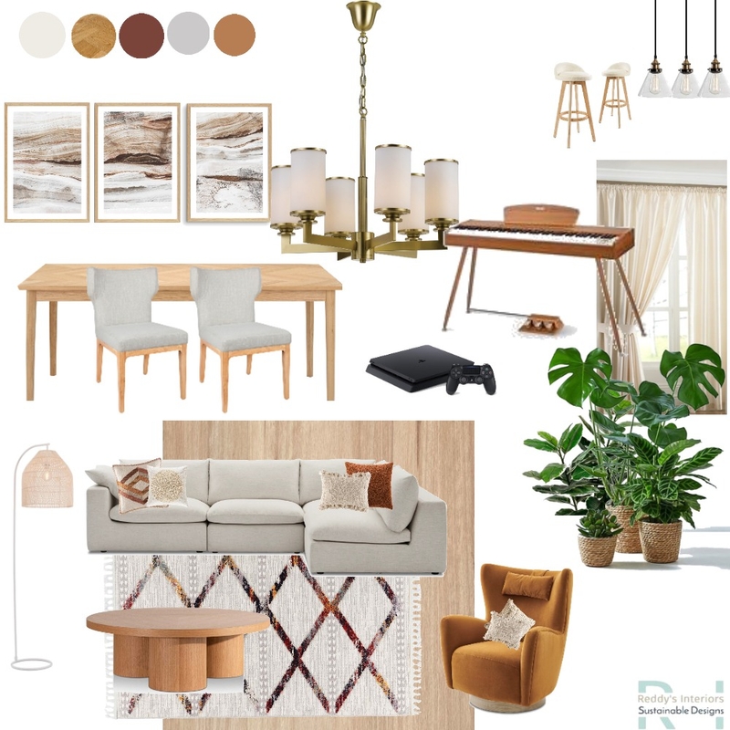 Concept Board Earthy Living and Dining 7 Dec Mood Board by vreddy on Style Sourcebook