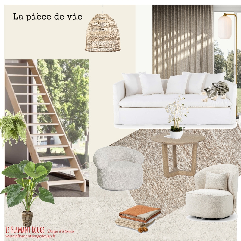 pièce de vie Faten salon Mood Board by Le Flamant Rouge Design d'intérieur on Style Sourcebook