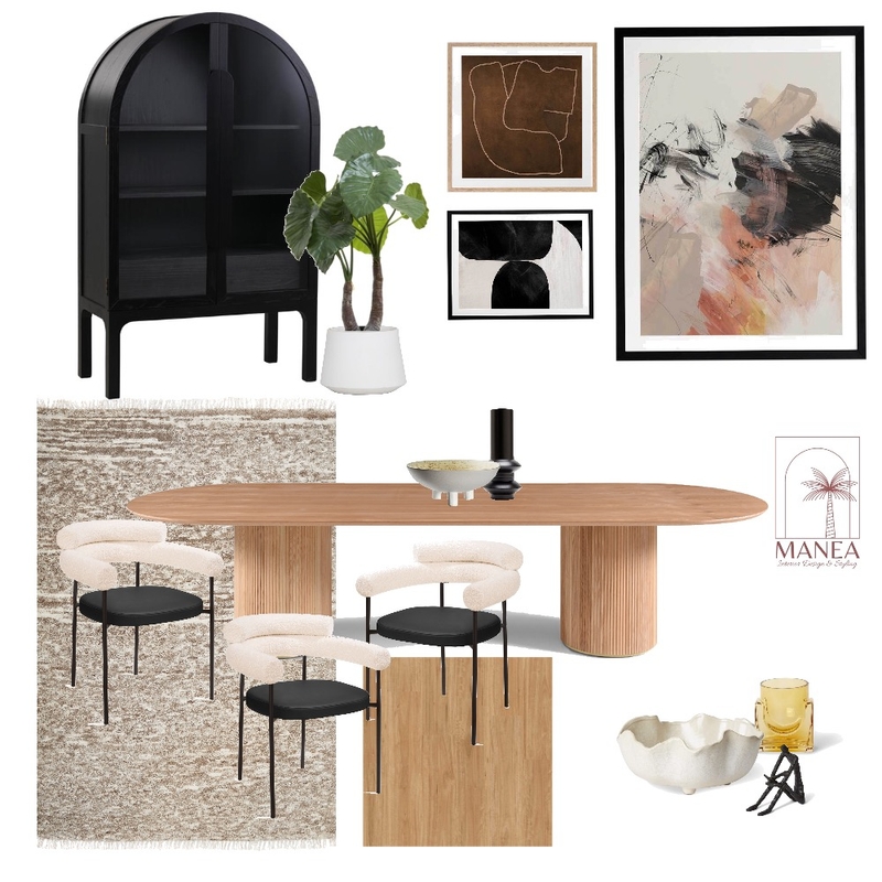 Contemporary Dining Room Mood Board by Manea Interior Design & Styling on Style Sourcebook