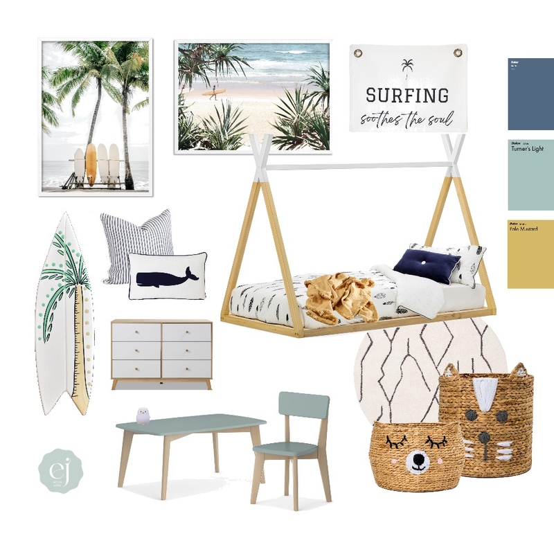 Summer Dreaming Kids Room Mood Board by EJ Interiors on Style Sourcebook