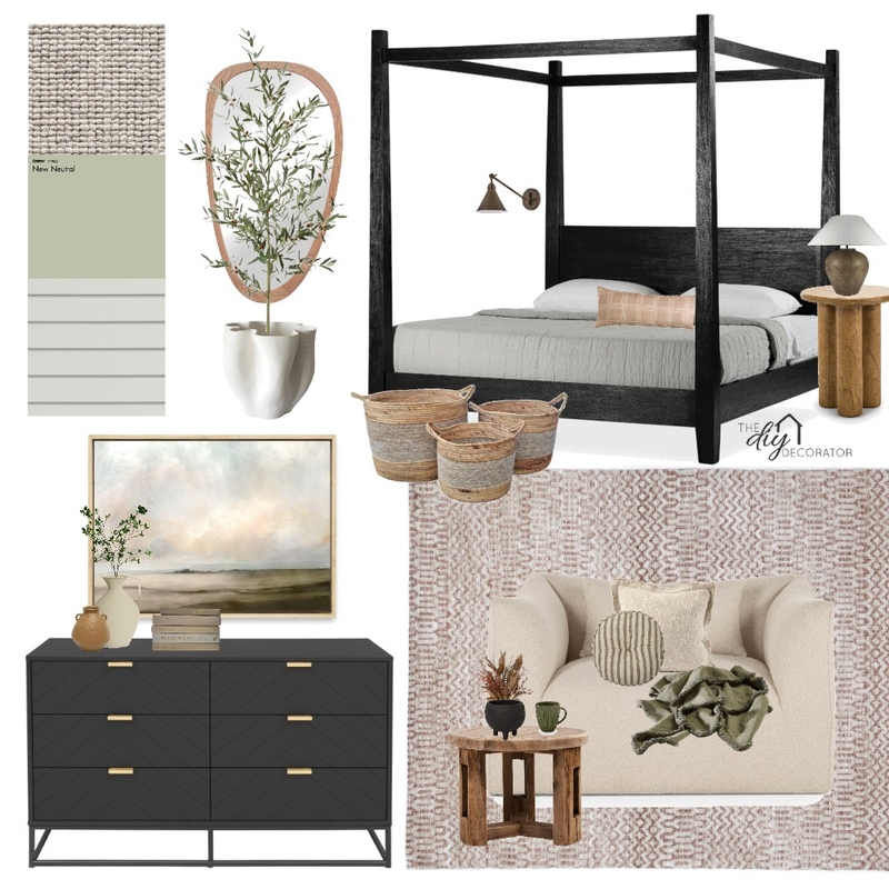 Farmhouse bedroom Mood Board by Thediydecorator on Style Sourcebook