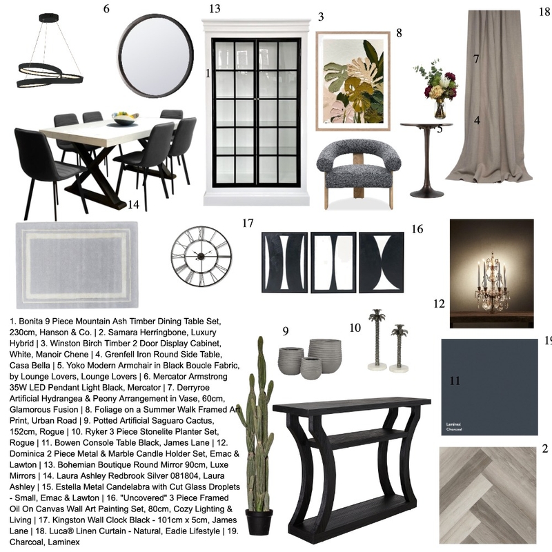 Dining Mood Board by vinj on Style Sourcebook
