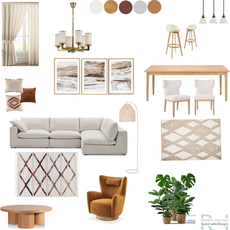 Earthy Living and Dining Mood Board 3 Dec Mood Board by vreddy on Style Sourcebook