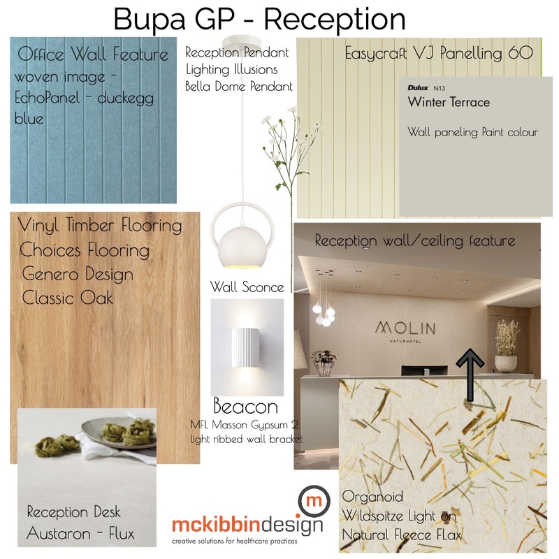 BUPA GP - Reception Mood Board by McKibbinDesign on Style Sourcebook