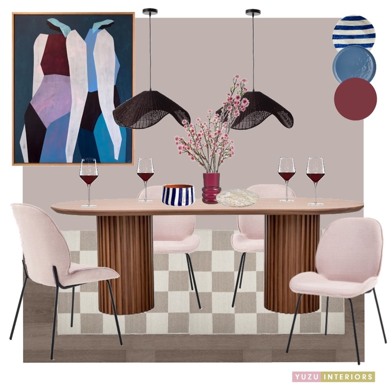 Vivid Dining Space Mood Board by Yuzu Interiors on Style Sourcebook