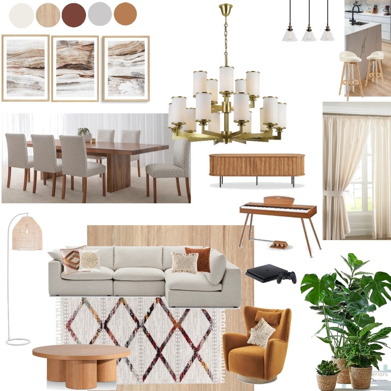 17 Dec Concept Board Earthy Living and Dining 7 Dec Mood Board by vreddy on Style Sourcebook