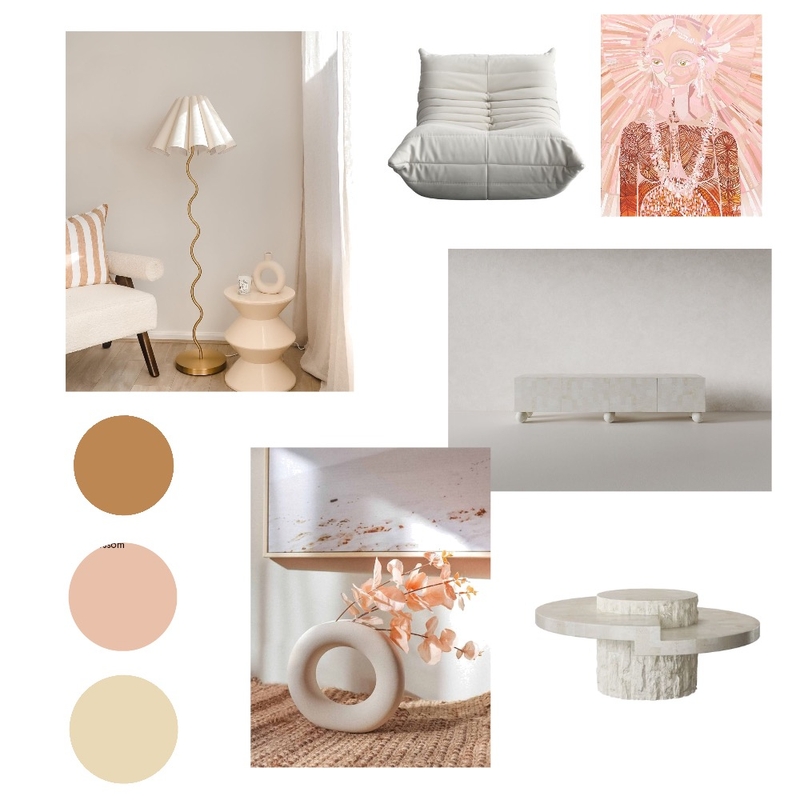 Peach Fuzz Mood Board by Allanah June on Style Sourcebook