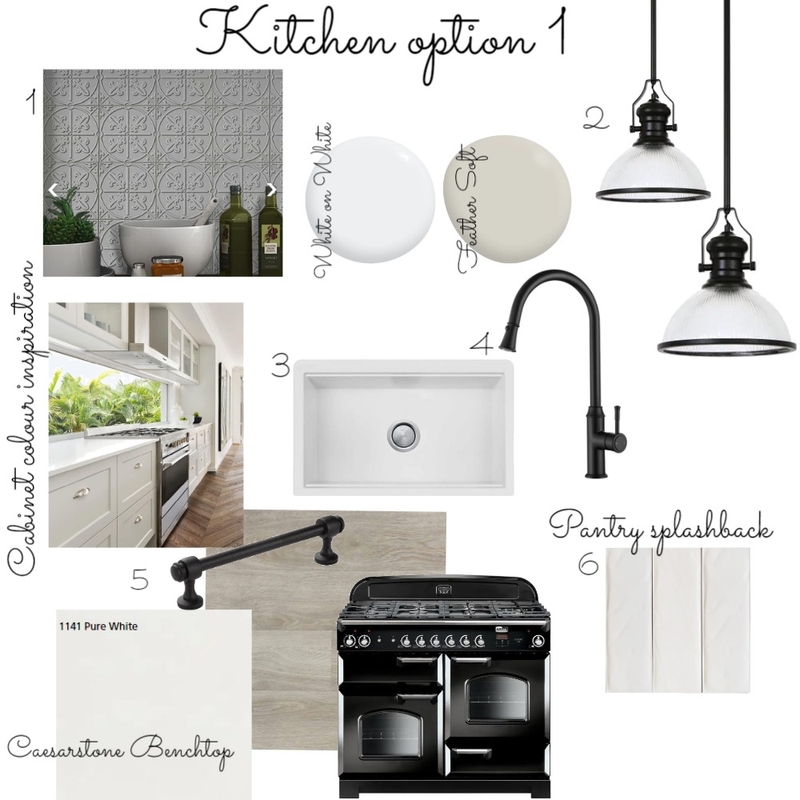 Raymond Kitchen option 1 Mood Board by DesignbyFussy on Style Sourcebook